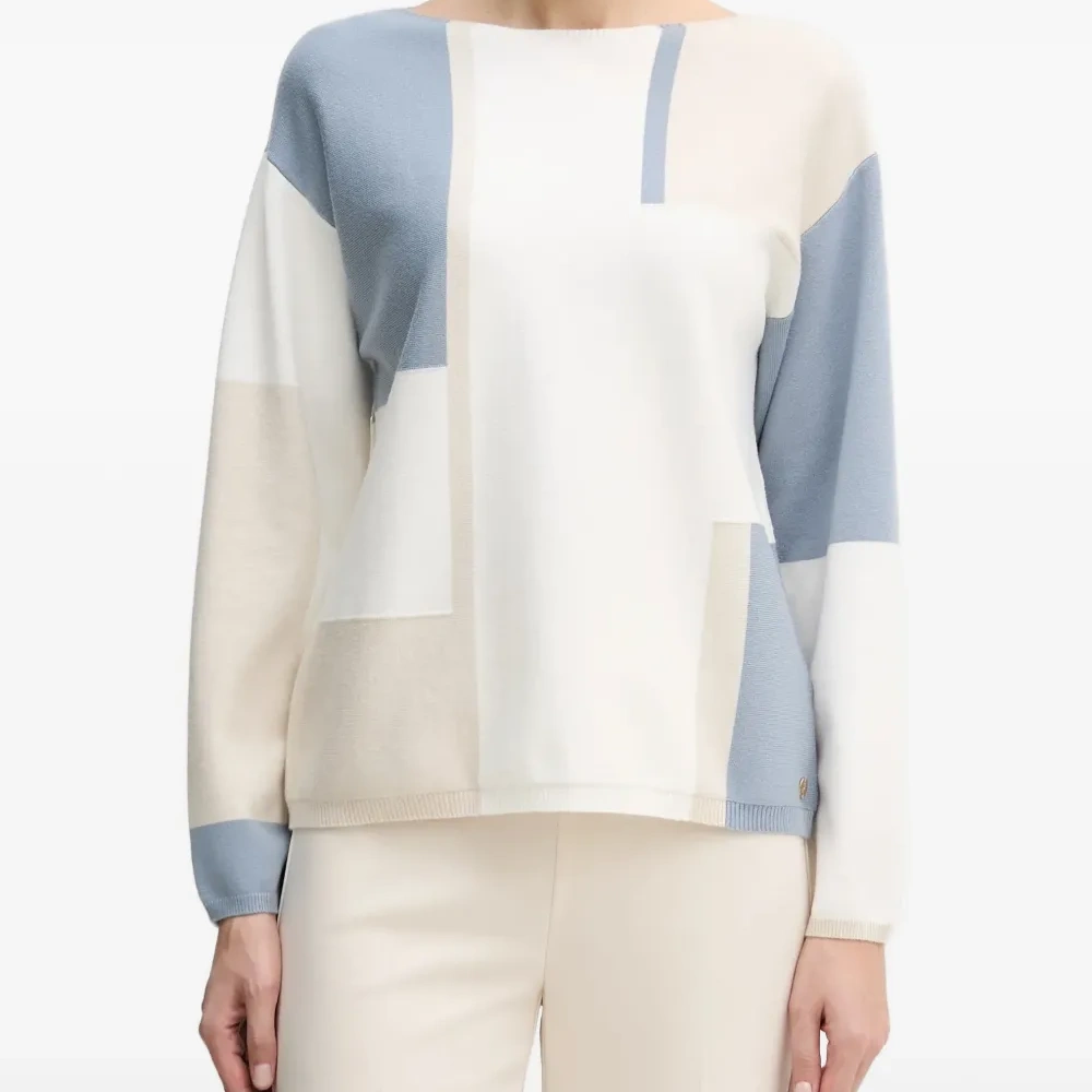 Свитер в технике колор-блок