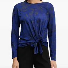 Топ с длинными рукавами и завязками Топ с длинными рукавами и завязками