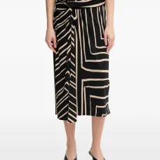 Миди-юбка с геометрическим узором