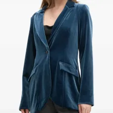 Вельветовый однобортный пиджак Вельветовый однобортный пиджак