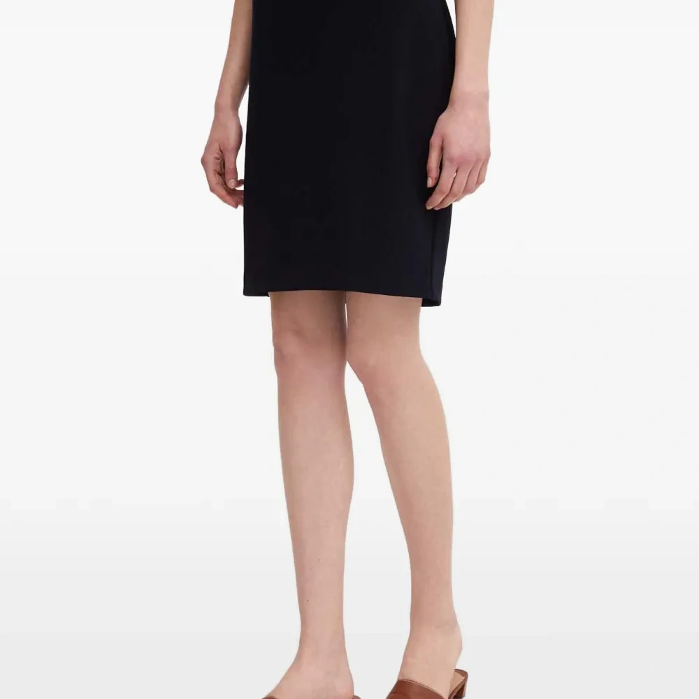 Синяя мини-юбка-карандаш