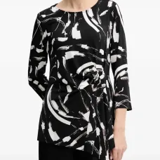 Топ с принтом и узлом Топ с принтом и узлом