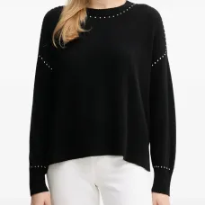 Украшенный заклёпками вязаный свитшот Украшенный заклёпками вязаный свитшот