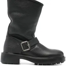 Кожаные ботинки с пряжками
