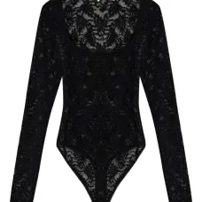 Боди Jannie с длинными рукавами и кружевом