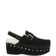 Кожаные мюли с пряжкой Кожаные мюли с пряжкой