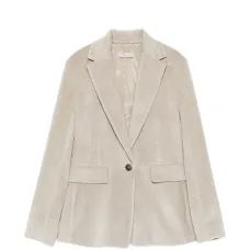 Вельветовый однобортный пиджак