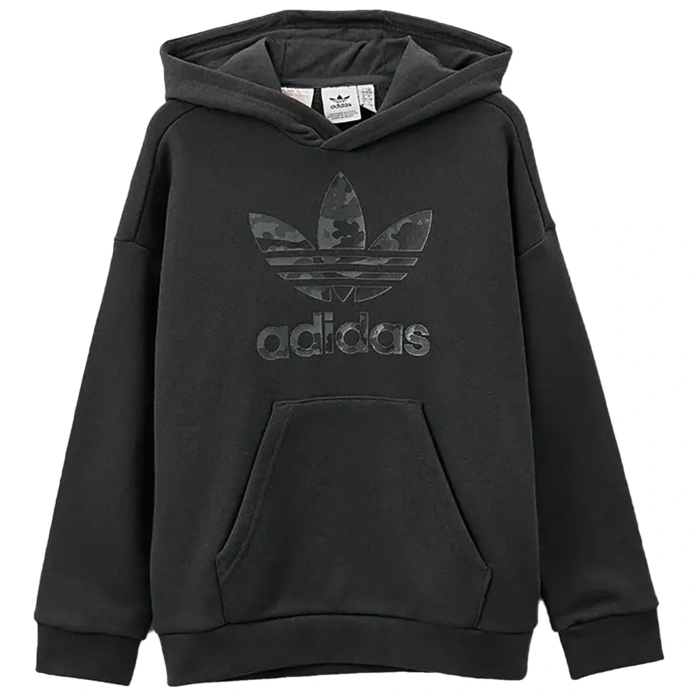 Толстовка с капюшоном и логотипом "Трефойл"