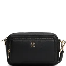 Сумка с логотипом и застежкой на молнии через плечо