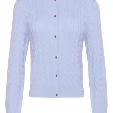 Вязаный кардиган с косами и пуговицами Вязаный кардиган с косами и пуговицами