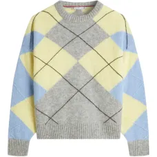 Свитер с узором "аргайл"