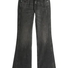 Расклешенные джинсы с пуговицами