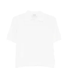 Поло с ажурной вязкой