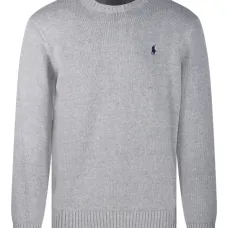 Свитер с круглым вырезом и вышивкой в виде пони Polo