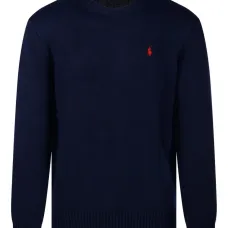 Свитер с круглым вырезом и вышивкой в виде пони Polo