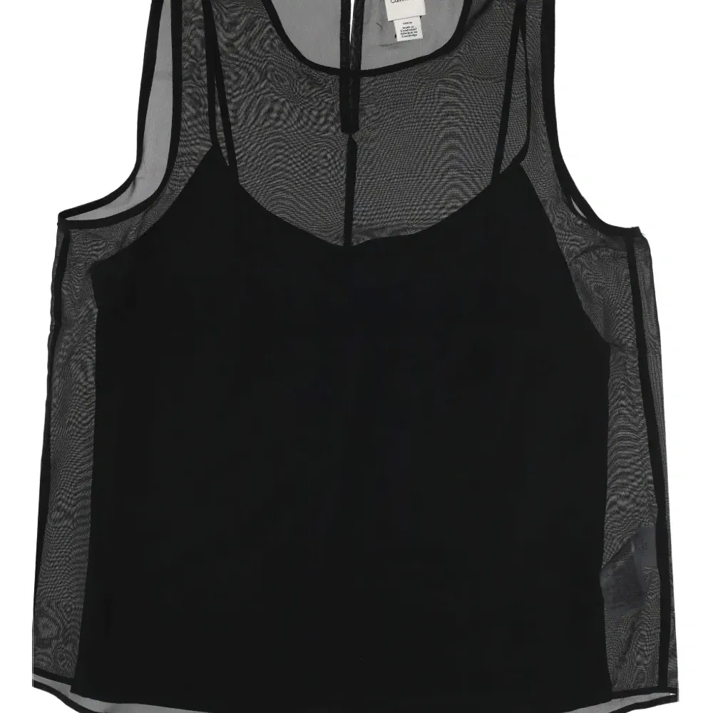 Топ без рукавов из сетки