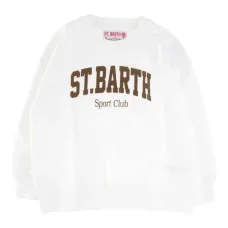 Спортивный свитшот с флокированным принтом