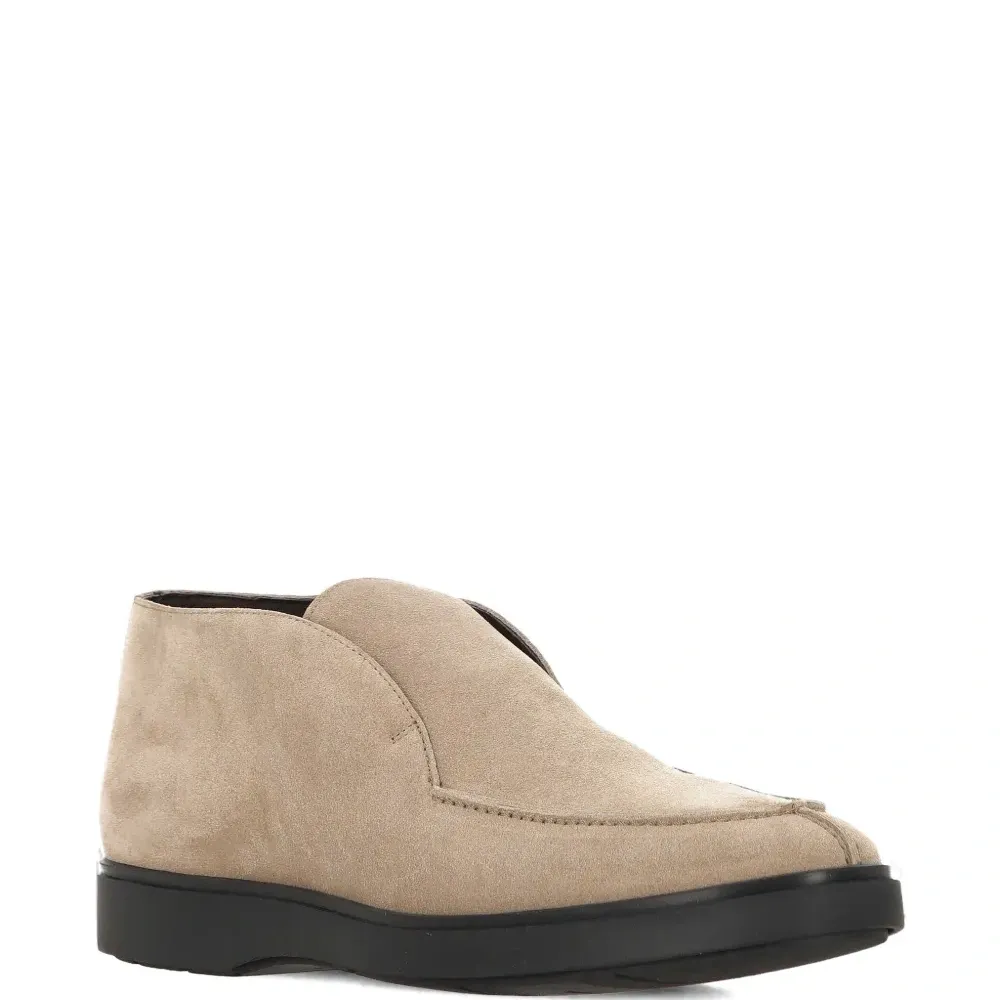 Замшевые ботинки дезерты без шнурков