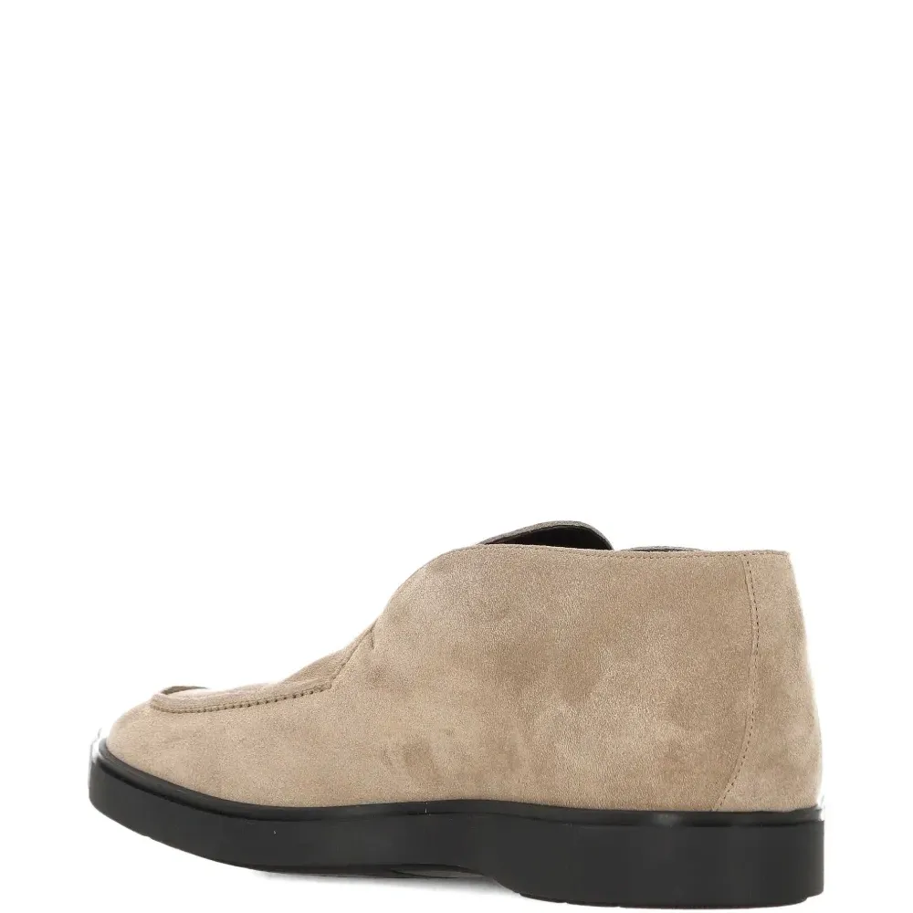 Замшевые ботинки дезерты без шнурков