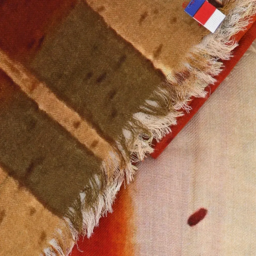 Полосатый шарф Arlatan с бахромой