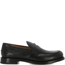 Кожаные лоферы-пенни