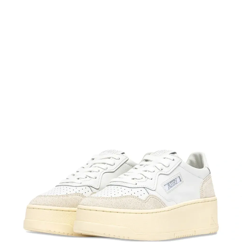 Кроссовки с платформой и вставками