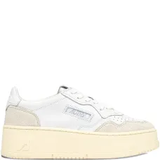 Кроссовки с платформой и вставками