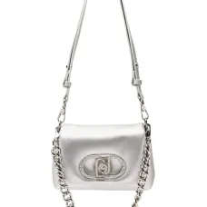 Сумка LaPuffy из наппы с эффектом и цепочкой Сумка LaPuffy из наппы с эффектом и цепочкой