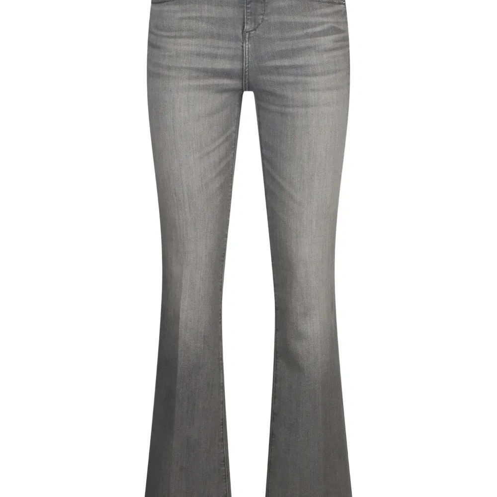 Джинсы bootcut с завышенной талией и пятью карманами