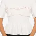 Футболка с рюшами и сборками
