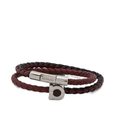 Плетёный браслет с двойным обхватом