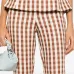 Брюки в клетку «гингем»