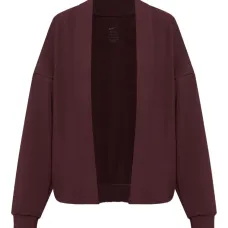 Кардиган без воротника с логотипом