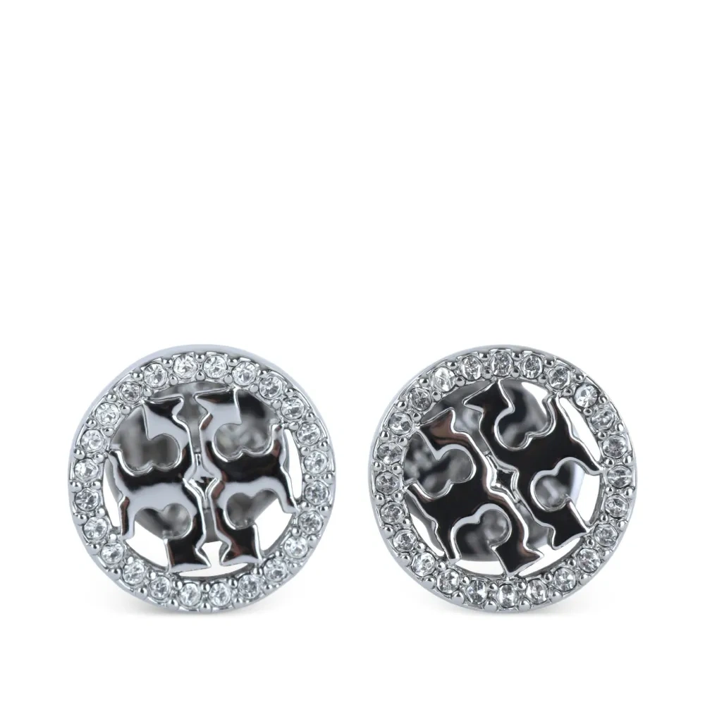 Серьги с украшением из бижутерии