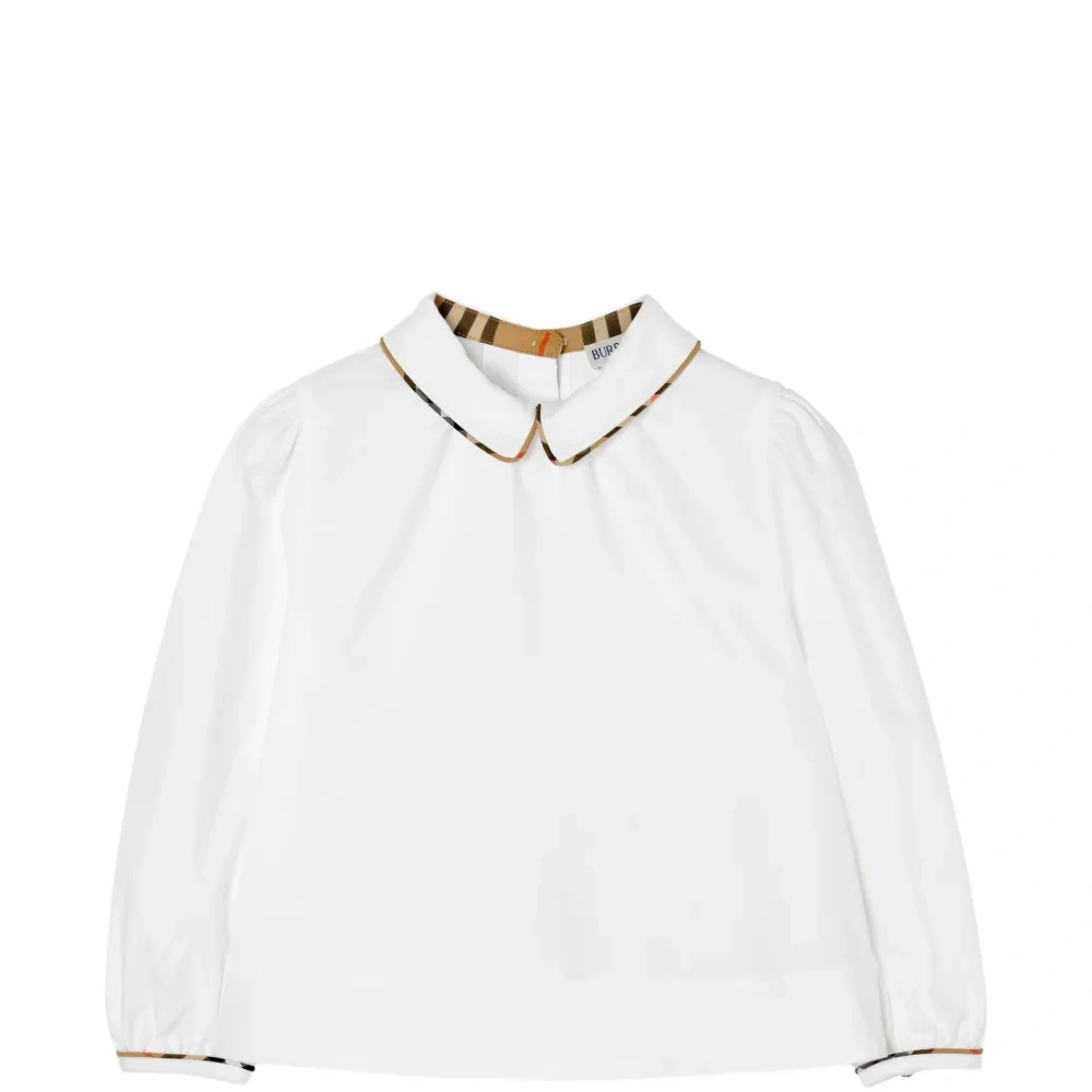 Хлопковая рубашка с отделкой в клетку