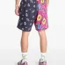 Спортивные шорты с цветочным принтом в технике пэчворк
