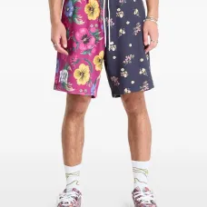 Спортивные шорты с цветочным принтом в технике пэчворк Спортивные шорты с цветочным принтом в технике пэчворк