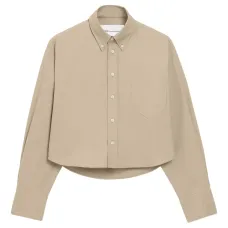 Укороченная рубашка с тиснением