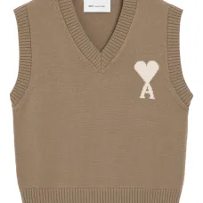 Трикотажный жилет с монограммой Ami de Coeur