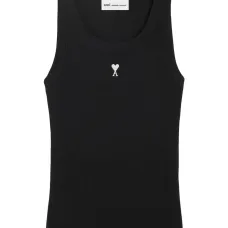 Топ в рубчик с вышивкой