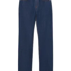 Классические джинсы прямого кроя из необработанного денима