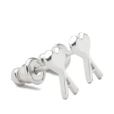 Серьги-гвоздики с монограммой Ami de Coeur