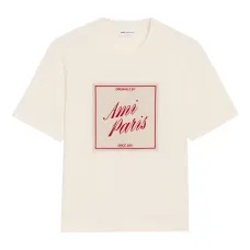 Унисекс хлопковая футболка Ami Paris с принтом Heritage