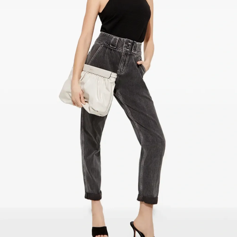 Трикотажная майка в рубчик