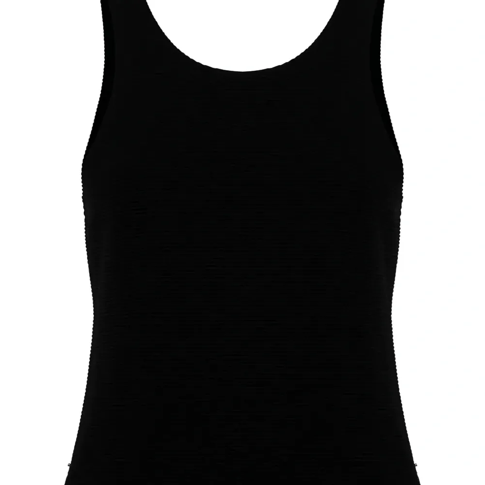 Трикотажная майка в рубчик