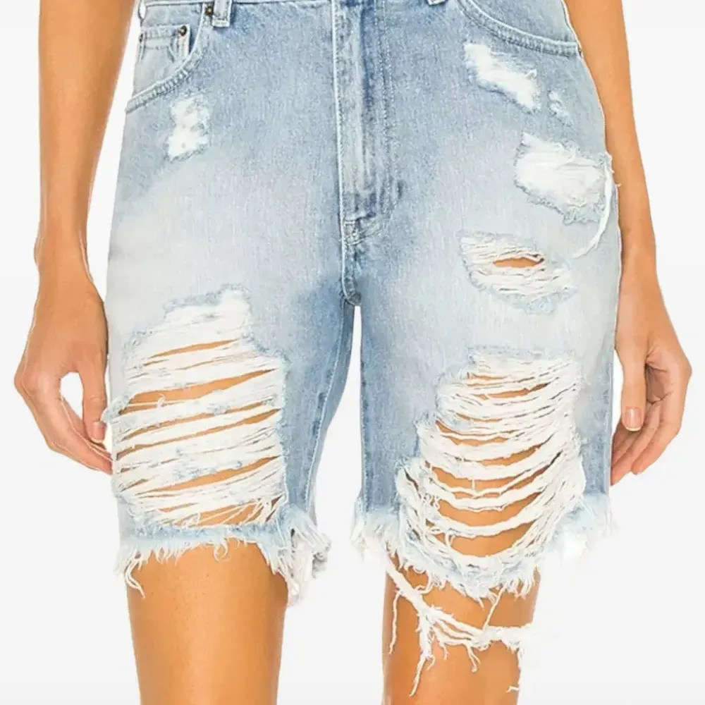 Джинсовые шорты Mia с необработанным краем