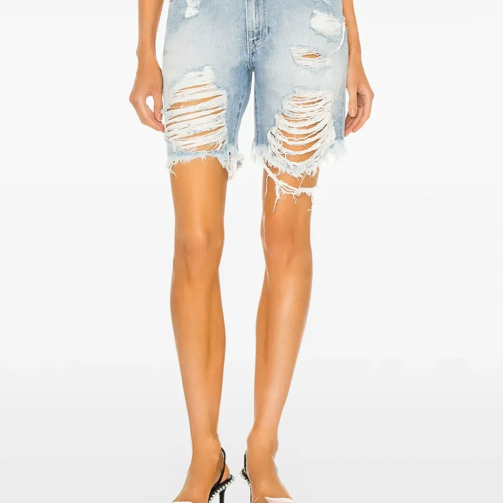 Джинсовые шорты Mia с необработанным краем