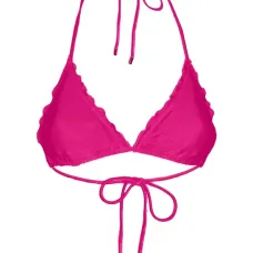 Треугольный топ-бикини с оборками Треугольный топ-бикини с оборками