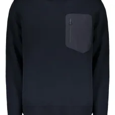 Свитер с круглым вырезом и карманом