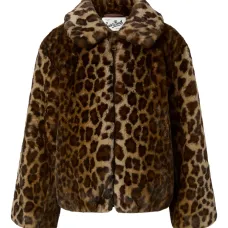 Шуба Aveline из искусственного меха с леопардовым принтом Шуба Aveline из искусственного меха с леопардовым принтом